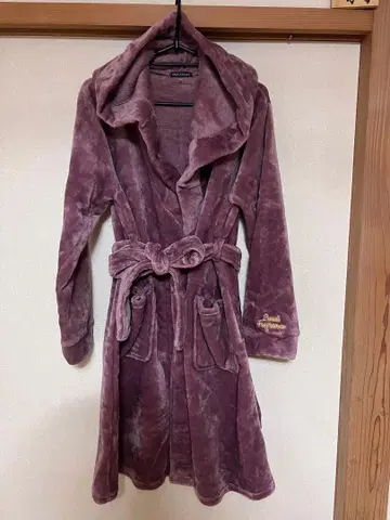 새상품 복슬복슬 부드러운 플리스 가운 퍼플 M~L