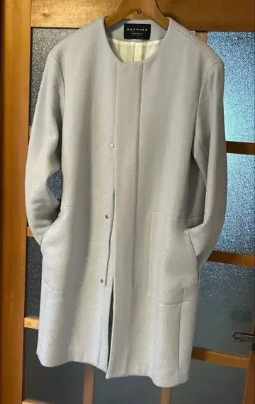 MACPHEE 라이트 블루 롱 코트 34