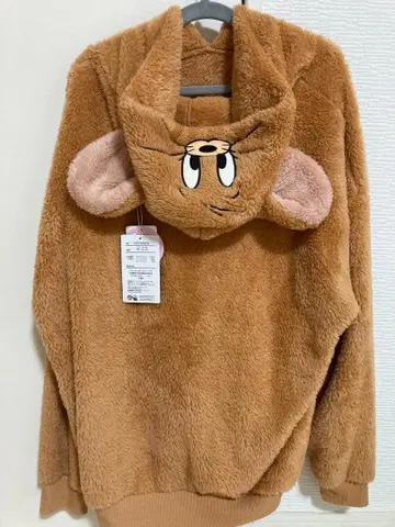 톰과 제리 후드 부착 트레이닝복 인형옷 복슬복슬
