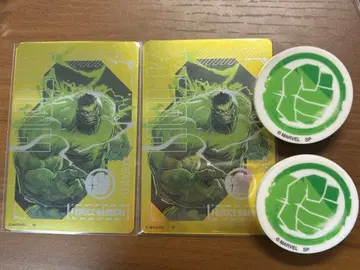 헐크 메탈릭 카드 아크릴 배지 세트