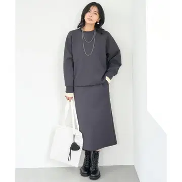 새상품 UNFILO 셋업 뷰티 형태 저지 그레이 M