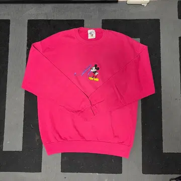 미키마우스 자수 핑크 트레이닝복