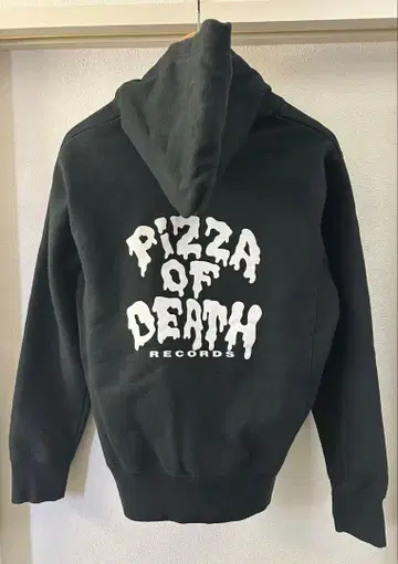 PIZZA 0F DEATH 집업 후드티 S 사이즈 블랙