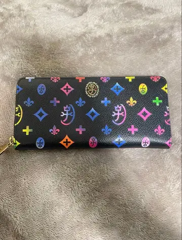 컬러풀 로고 장지갑