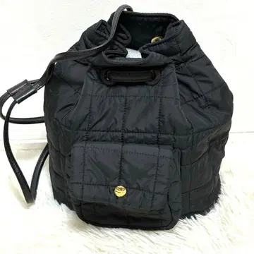 소니아 리키엘 나일론 퀼팅 백팩 블랙