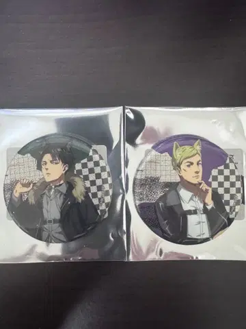 진격의 거인 리바이 엘빈 늑대인간 캔뱃지 마루이