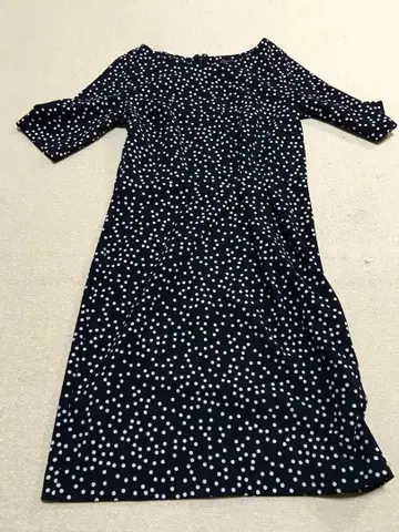 BANANA REPUBLIC 네이비 화이트 도트 원피스 4
