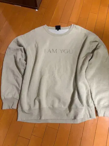 후지이 카제 트레이닝복 I AM YOU 베이지 맨투맨 XL