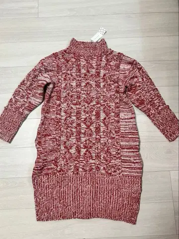 운나나쿨의 복슬복슬 따뜻한 니트 원피스 룸웨어