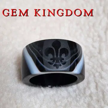 GEM KINGDOM 제무킹덤 반지 반지 블랙 블랙 13호