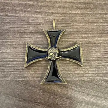 [ 미사용 새상품 ] WEIRDO 아이언 크로스 목걸이 십자가