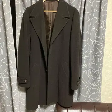 LAUTREAMONT MEN 다크 그레이 체스터 코트 프리 사이즈