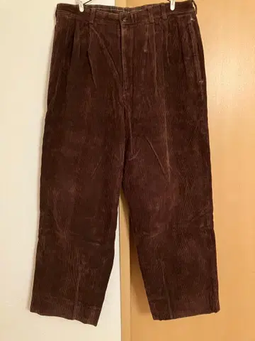 papas 굵은 폭 코듀로이 와이드 팬츠