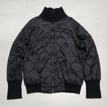 00s archive 하이넥 충전솜 퀼팅 자켓 밀리터리