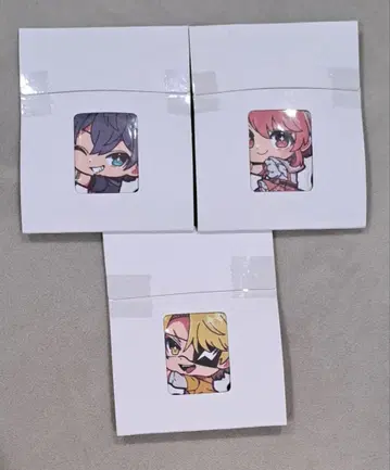 컬러풀 피치 핏 허그 클립 마그넷 3종 세트