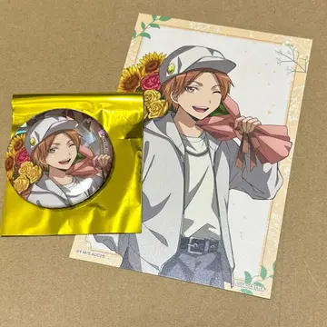 암살교실 마에하라 히로토 캔뱃지 엽서 장판 한정판 혜택 세트