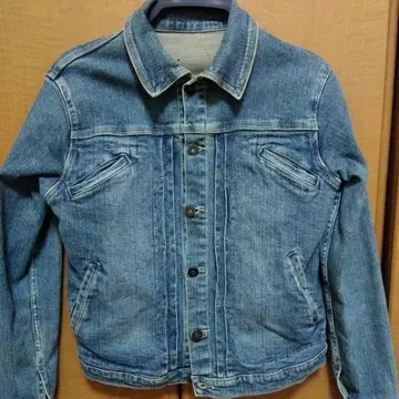 블루 데님 자켓 스트레치 데님 자켓