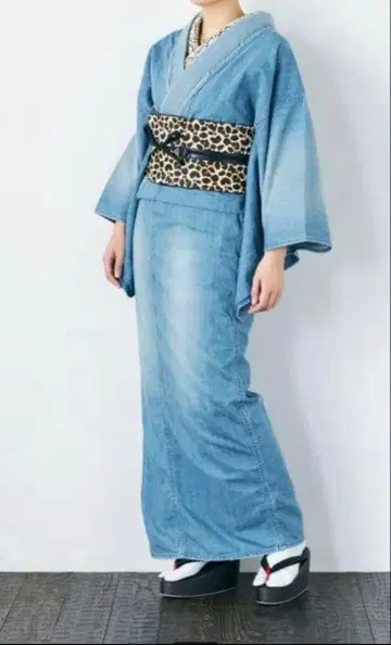 컨디션 최상 2YR 여성용 (KAPUKI 오리지널) : 데님 기모노