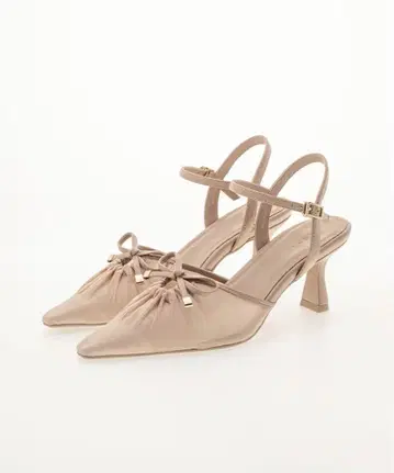 RANDA 시어 리본 펌프스