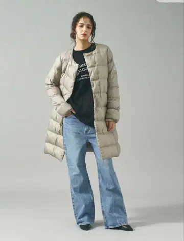 컨디션 최상 피레넥스 롱 다운 코트 다운 자켓 별주 ships