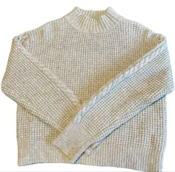 GALLARDAGALANTE NAVY 케이블 짜임 스웨터