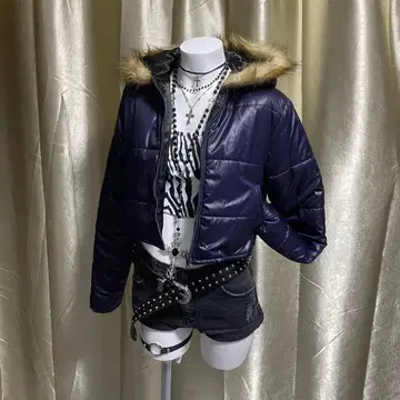 크롭 다운 자켓 y2k 헤이세이 갸루 풀 집업 archive