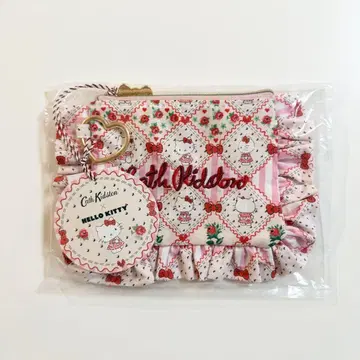 CathKidston x HelloKitty 프릴 티슈 파우치