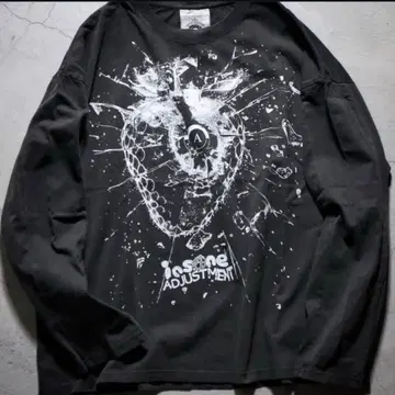 ANARCHIC ADJUSTMENT insane 롱T M 블랙 beams