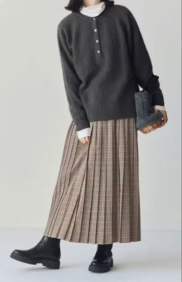 sosotto 소소토/북유럽 생활 잡화점/하운드투스 체크 플리츠 스커트