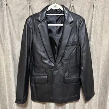 y122016 가죽 자켓 소가죽 1 버튼 블랙 3