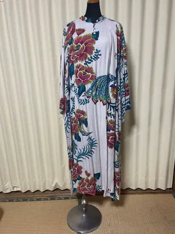 차이하네 롱 원피스 차이나풍 에스닉