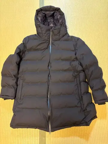 유니클로 심리스 다운 코트, 4XL, 블랙