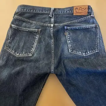 45rpm 스트레이트 데님 탄 블랙 32인치