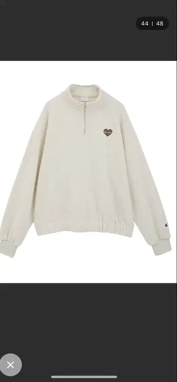 Champion 하트 로고 하프 지퍼 맨투맨 어스 배송비 포함!