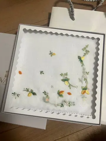 WAKO 와코 손수건 수제 자수