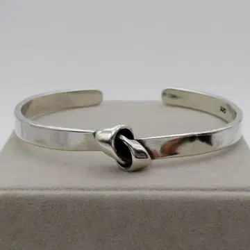 새상품 실버 925 뱅글 여성용 팔찌 S925 아트