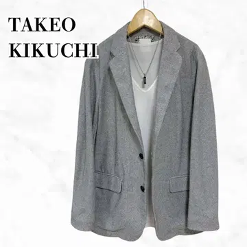 TAKEO KIKUCHI 테일러드 자켓 그레이 심플 고급스러움