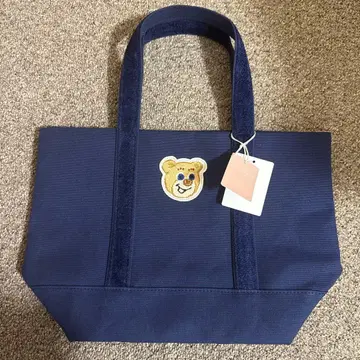 [ 익명 배송 ] 러브리바이페이러 올드 테디 와펜 토트 네이비