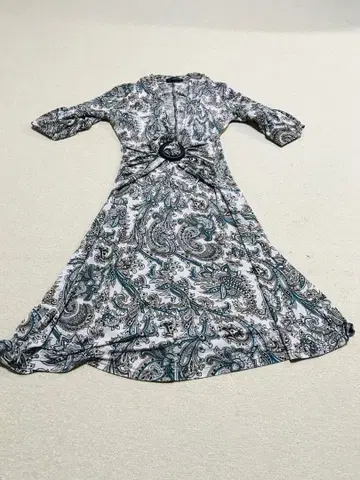 SISTEMATIC 페이즐리 무늬 A라인 원피스