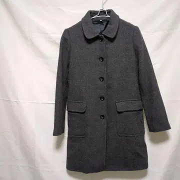 무인양품 MUJI/여성용 코트/XL/울 100%/차콜 그레이