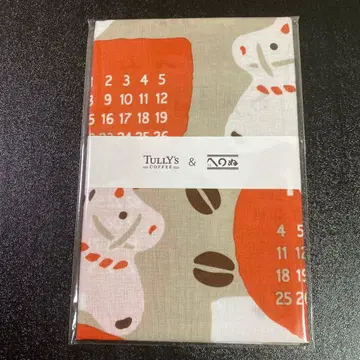 새상품 TULLY'S COFFEE 2026 수건 달력 타리즈