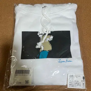 주술회전 x ZOZOTOWN 고죠 사토루 ED 후드티 화이트