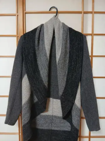 캐시미어 100% 그레이 계열 가디건 L 새상품급