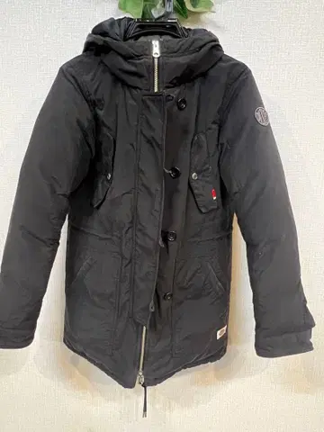 디키즈 블랙 다운 자켓 후드 부착