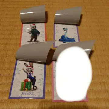 주토피아2 입장객 특전 4장 세트