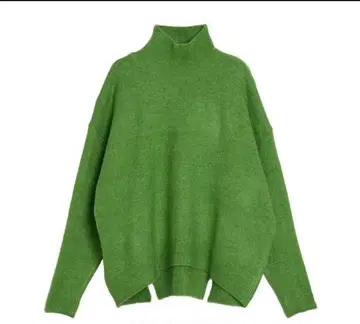 [ MICALLE MICALLE ] 니트 하이넥 그린 새상품급