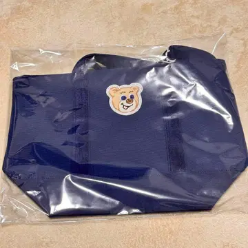 러브러리 바이 페이 올드 테디 와펜 토트 백 네이비