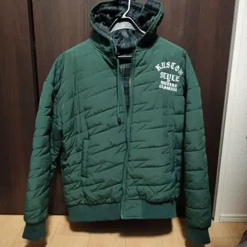 KUSTOM STYLE 그린 퀼팅 자켓