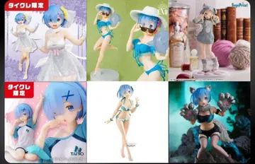 6체 세트 타이클레 한정판 Re: 제로 렘 베아트리스 피규어 묶음 판매