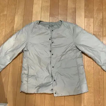 무인 경량 다운 노카라 자켓